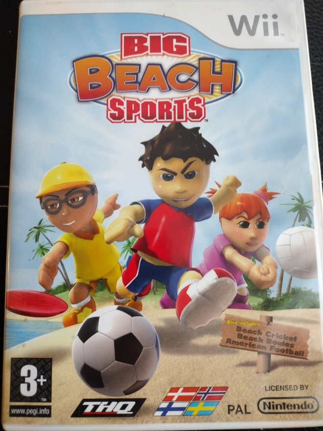 Wii Big Beach Sports peli.