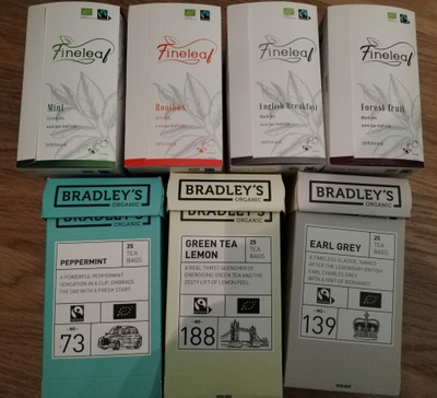 Bradley's ja Fineleaf - teepaketit