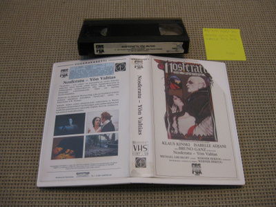 Nosferatu - Yön Valtias-VHS (FIx, Showtime, Klaus Kinski)