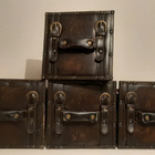 4x puulaatikko keinonahkakahvoilla - pikkukuva 1