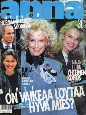 Anna n:o 36 1988 Nina Björnström & Helena Säkkinen.