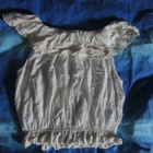 Toppi S BikBok * off shoulder * luonnonvalkoinen - pikkukuva 1