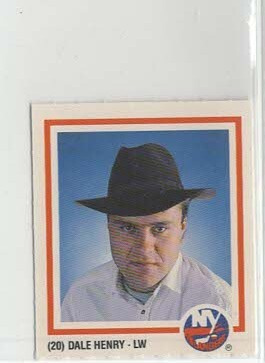 Dale Henry 86-87 NY. Islanders Team Issue