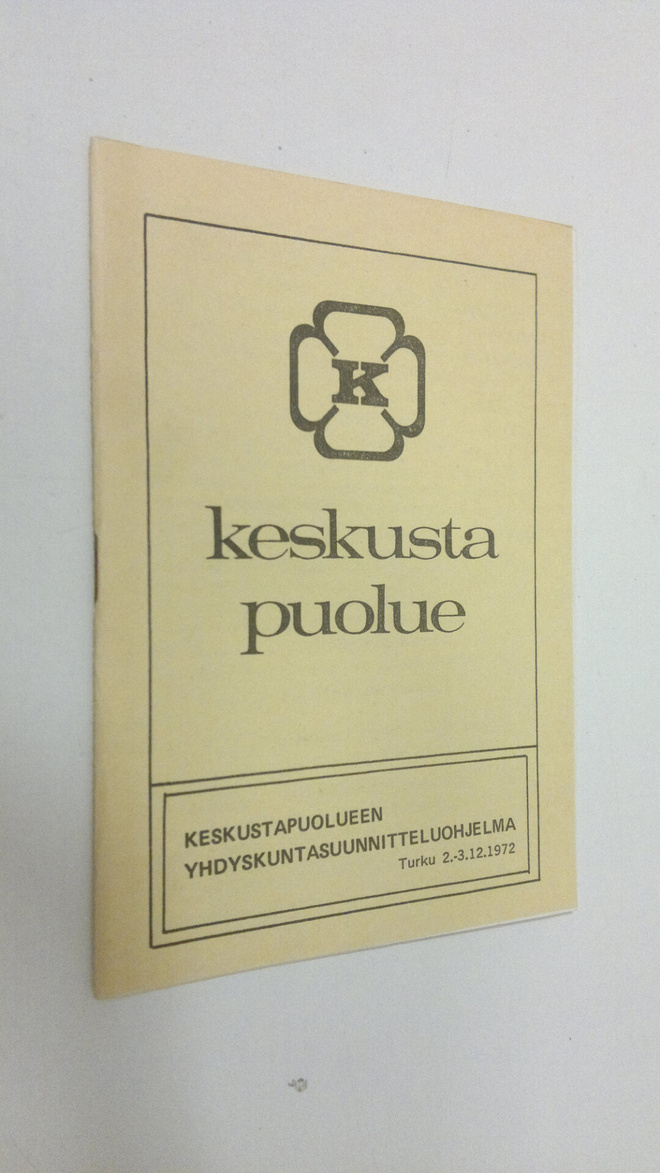 Keskustapuolueen yhdyskuntasuunnitteluohjelma