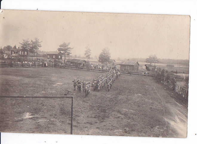 VANHA Valokuva Suojeluskunta Kuopio 1919 Postikorttikoko