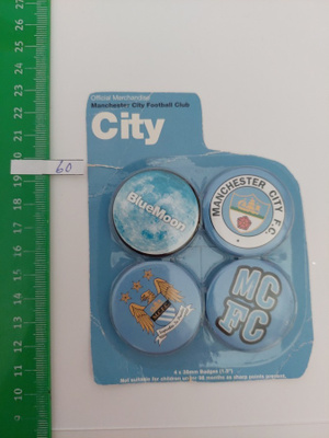 pinssi rintamerkki paketti nro 60  : MANCHESTER CITY F.C.