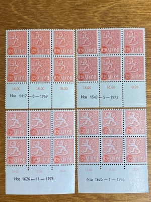LEIJONA MALLI 1963 0,20MK NUMERO KUUSILOT**
