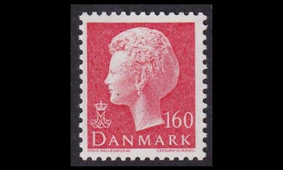 Tanska 719 ** Margrethe 160 öre punainen (1981)