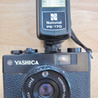 VANHA Kamera Yashica Electro 35MC Musta SIISTI + Salamalaite - pikkukuva 2