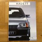 Esite Opel Kadett E 1986/1987 - pikkukuva 1