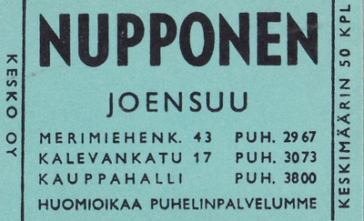 Joensuu, NUPPONEN    b517