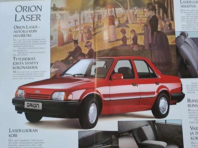 Ford Orion Laser -esite, 1988