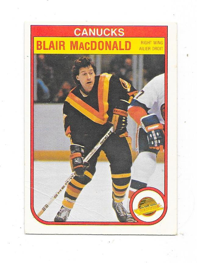 1982-83 OPC #350 Blair MacDonald , Vancouver Canucks