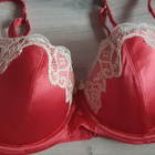 La Femme punaiset silkki Rintaliivit ja Alushousut koko 85B - pikkukuva 2