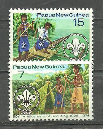 PARTIO-aiheinen sarja PAPUA-UUSI-GUINEA 1976 **