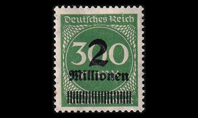 Reich 310 ** Käyttösarja 2 Mio / 300 M (1923)
