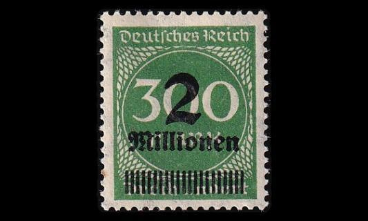 Reich 310 ** Käyttösarja 2 Mio / 300 M (1923)