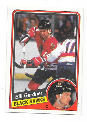 1984-85 OPC #35 Bill Gardner , Chicago Blackhawks