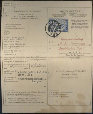 1931 kirjallisuus 2mk saantitodistuksella