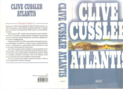 Cussler, Clive: Atlantis, WSOY 2000 , skp , 1.p. . K3 +