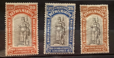 San Marino tasavalta patsaat Postimerkit