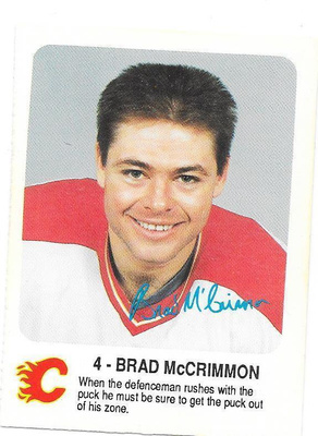 1987-88 Calgary Flames Red Rooster #4 Brad McCrimmon