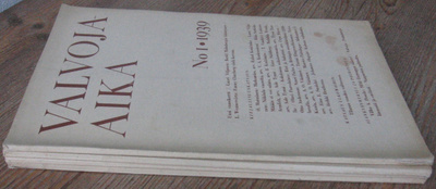 Valvoja-Aika 1939-40. 6 hajalehteä.