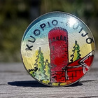 Kuopio - Puijo matkaulumerkki. Halkaisija - 18 mm. - pikkukuva 1