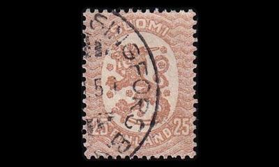 92 o M-17 25p ruskea Helsinki (1919)