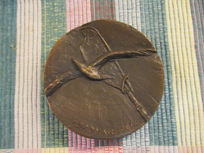 Færo Medaljen 1976 Folke Truedsson mitali.