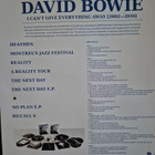 DAVID BOWIE - I CAN'T GIVE EVERYTHING AWAY 2002-2016 BOX! - pikkukuva 2
