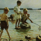 kortti ** Edelfelt Albert Tyttö tai poika - erilaisia - pikkukuva 5
