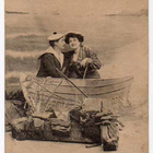 RAKKAUS / Merimies ja tyttö veneessä kaulakkain. 1900-l. - pikkukuva 2