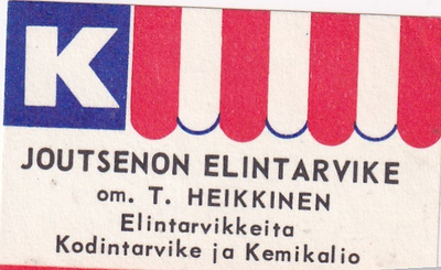 Joutseno. Elintarvike om. T. Heikkinen    b589