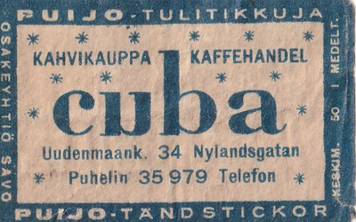 Kahvikauppa cuba, Uudenmaank. 34 b509