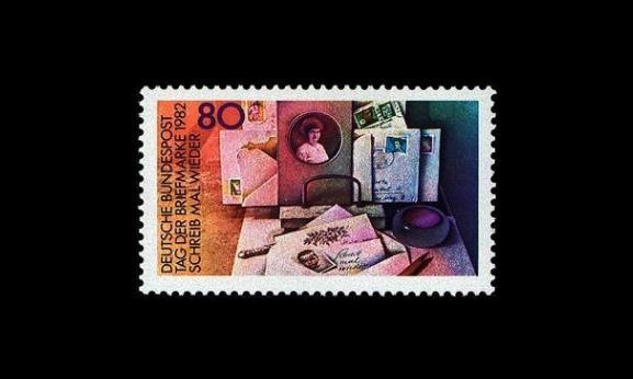Saksa 1154 ** Postimerkin päivä (1982)