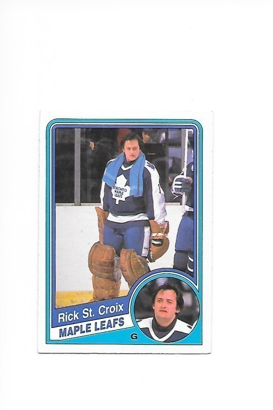 1984-85 OPC #310 Rick St.Croix Toronto Maple Leafs MV