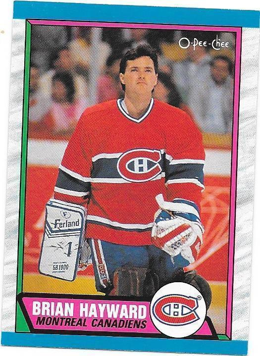 1989-90 OPC #237 Brian Hayward Montreal Canadiens MV