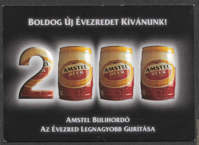 Amstel - olutmainoskortti