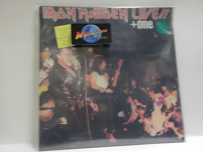 IRON MAIDEN - LIVE!! + ONE UUSI SS  GREEN VINYL +