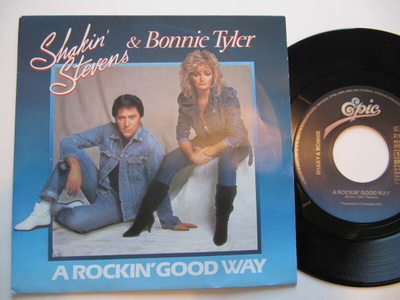 Shakin' Stevens & Bonnie Tyler  A Rockin' Good  7" sinkku