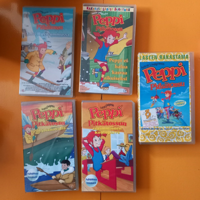 Peppi Pitkätossu valikoima [VHS] 3€/kpl