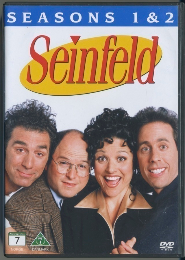 SEINFELD kaudet 1. & 2. – 4 x Suomi-DVD 1989-1991 / 2010