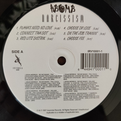 HBomb – Narcissism LP (1997)