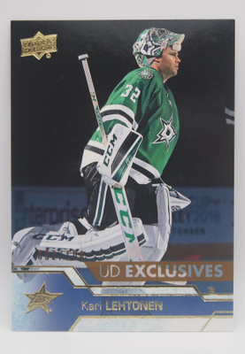 2016-17 Upper deck Exclusives Kari Lehtonen /100