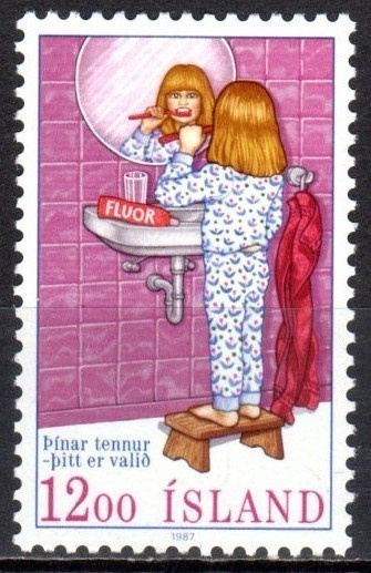 (SA0576) ICELAND, 1987 (Dental Protection). Mi # 673. MNH**