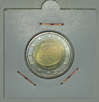 2009 ESPANJA 2 € juhlaraha EMU 10 v. SUURET TÄHDET