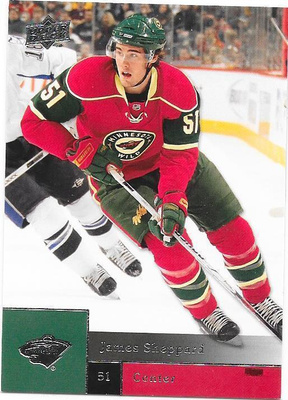 2009-10 Upper Deck #191 James Sheppard Minnesota Wild