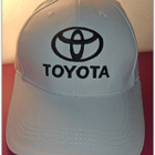 Uusi brodeerattu valkoinen Toyota lippalakki #30681 - pikkukuva 1