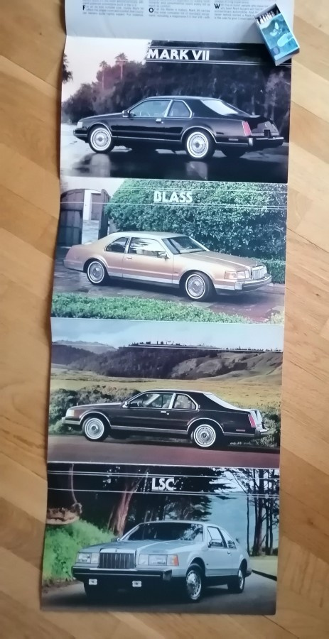 1984 Lincoln Mark VII esite - KUIN UUSI